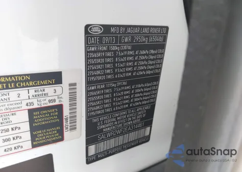 2014 Land Rover Range Rover Sport 3.0L V6 Supercharged Hse from USA, damaged, VIN SALWR2WF2EA314461